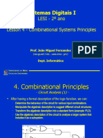 Sistemas Digitais I: LESI - 2º Ano Lesson 4 - Combinational Systems Principles