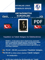 Ortaöğreti̇m Kurumlari Ödül Ve Di̇si̇pli̇n Yönetmeli̇ği̇