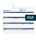 Meeting Agenda and Minutes Template