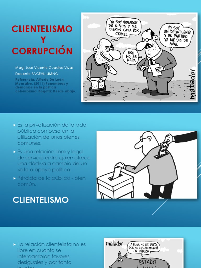 2 Clase Clientelismo Y Corrupción Pdf Pdf