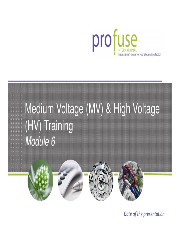 Medium and High Voltage Training Overview | PDF | Fuse (Electrical ...