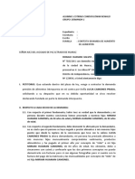 Modelo Contesto Demanda de Pension de Alimentos