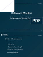 Reference Monitors: Enforcement of Access Control