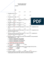 Soal Matematika Kelas X (Bantar)