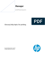 HP Service Manager: Glossary Help Topics For Printing