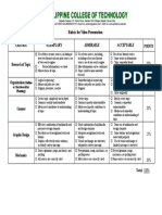 Rubric For Video Presentation: Exemplary Admirable Acceptable Points