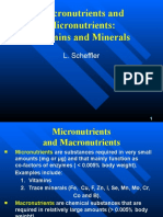 Macronutrients and Micronutrients: Vitamins and Minerals: L. Scheffler