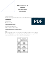 MPC Assignment No. - 3 Forecasting Patil Omkar Shivaji 2019H1420604P