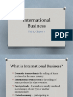 International Business: Unit 1, Chapter 4