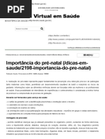 Importância do pré-natal ministerio da saúde