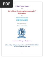 Early Flood Monitoring System Using Iot Applications: A Mini Project Report