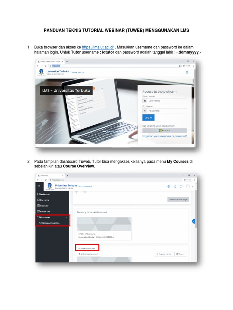 Lms.ut.ac.id login