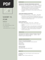 Sammy Jeans School Resume