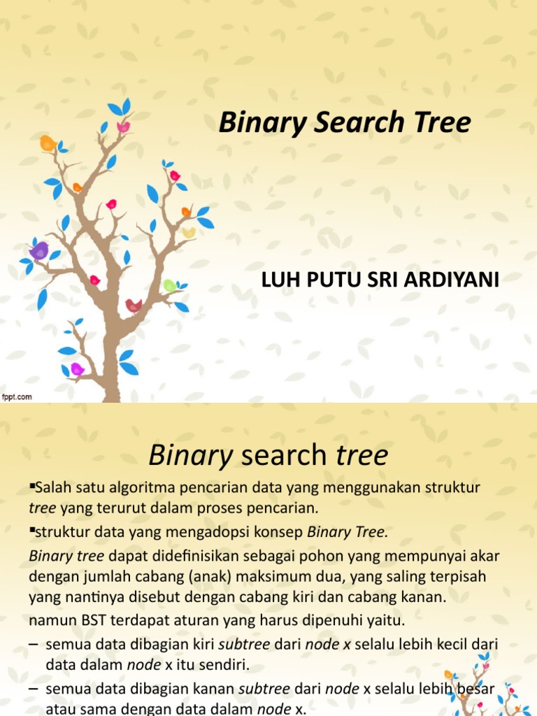 Pengenalan dan Algoritma Binary Search Tree | PDF | Sains & Matematika ...
