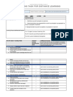 Learning Task For Distance Learning: Learning Delivery Modality Course 2