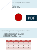 Change The Circle According To The Following Conditions