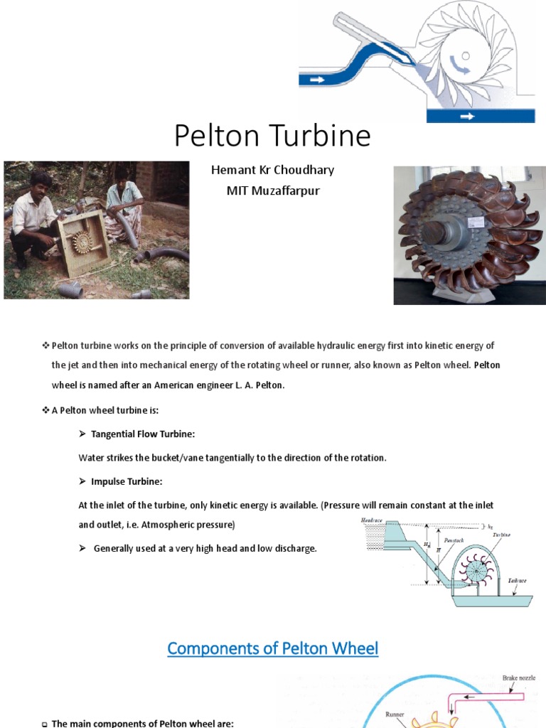 Pelton Turbine Notes | PDF | Turbine | Jet Engine