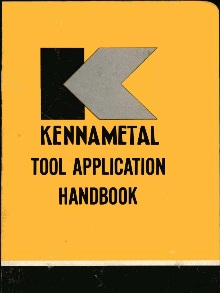 Kennametal Tool Application Handbook PDF Machining Steel