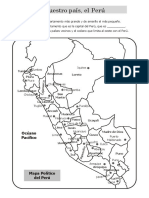 Ficha Ubicacion de Peru para Tercero de Primaria