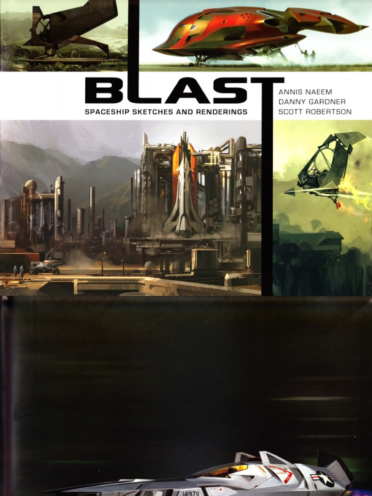 BLAST Spaceship Sketches and Renderings by Scott Robertson, Daniel