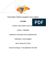 Universidad Cristiana Evangélica Nuevo Milenio (Ucenm) : Nombre: Sindy Noemí Díaz Corea Cuenta: 118500084