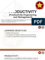 5.1 Productivity Engineering and Management Part 1 - BAGULBAGUL