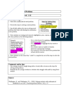 Strategy: Coding Word Problems Appropriate Grade Level: 1-12 Procedures/Steps