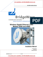 Wireless Gigabit Ethernet Links Models GE80 and AR80: Installation Manual
