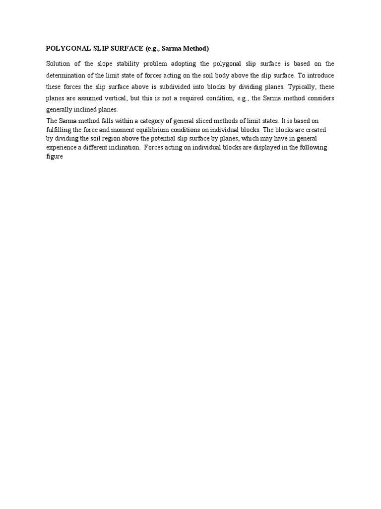 Polygonal Slip Surface | PDF