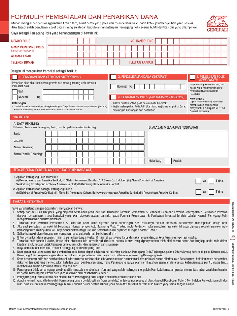 FORM Batal | PDF