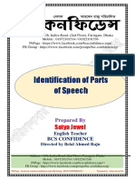 Identification of Parts of Speech Guide