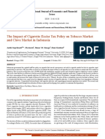 The Impact of Cigarette Excise Tax Policy On Tobacco Market and Clove Market in Indonesia