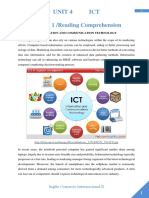 Unit 4 ICT Section 1 /reading Comprehension: Information and Communication Technology