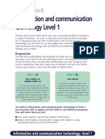 Information and Communication Technology Level 1: Key Skills