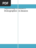 Segmenting Consumers: Demographics On Amazon