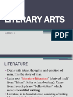 Literary Arts: Group 1