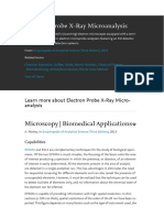 Electron Probe X-Ray Microanalysis: Microscopy - Biomedical Applications