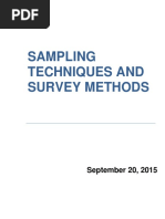 CSA - Sampling Techniques & Survey Methods PDF