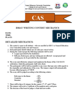 Mechanics For Essay Competition