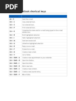 Outlook Classic Keyboard Shortcuts Guide | PDF
