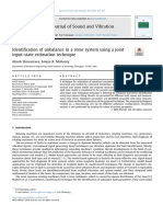 2019 Identification of Unbalance in A Rotor System Using A Joint