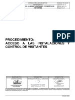 PD-SG.021 ACCESO A LAS INSTALACIONES Y CONTROL DE VISITANTES - Ver 01 PDF
