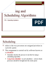 Lecture 5 Scheduling Algorithms