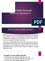 Law of Public Demands Recovery (Lecture-1)