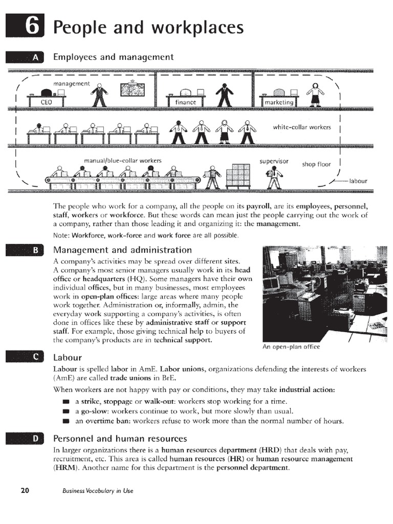 Class 3 Handout - People and Workplaces PDF | PDF