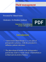 Perioperative Fluid Management: Presented by Murad Satary Moderator:Dr - Ibrahim Qudaisat
