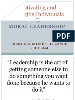 Luzande, Mary Christine B - Motivating and Managing Individuals - Moral Leadership