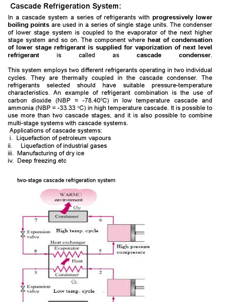 Cascade Refrigeration System Overview | PDF