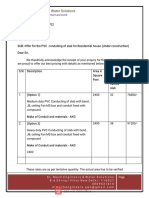 Electrical PVC Conduiting Quotation of Slab PDF