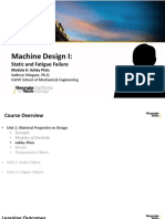 Machine Design I:: Static and Fatigue Failure